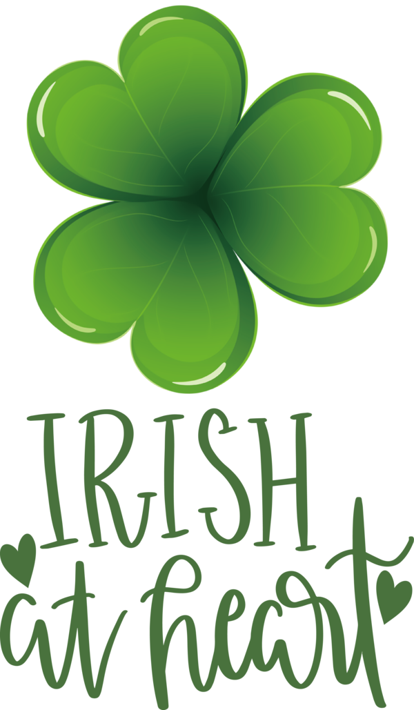 Transparent St. Patrick's Day Logo Leaf Shamrock for Shamrock for St Patricks Day