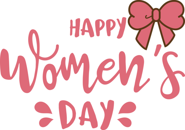 Transparent International Women's Day Logo Design Cartoon for Women's Day for International Womens Day