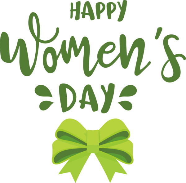 Transparent International Women's Day Logo Leaf Flower for Women's Day for International Womens Day