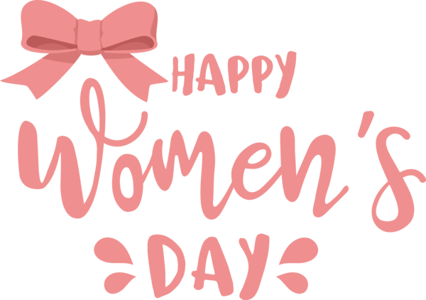 Transparent International Women's Day Logo Font Valentine's Day for Women's Day for International Womens Day