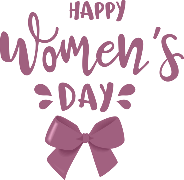 Transparent International Women's Day Logo Font Lilac M for Women's Day for International Womens Day