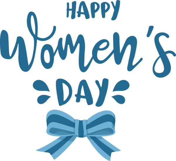 Transparent International Women's Day Logo Aqua M Text for Women's Day for International Womens Day