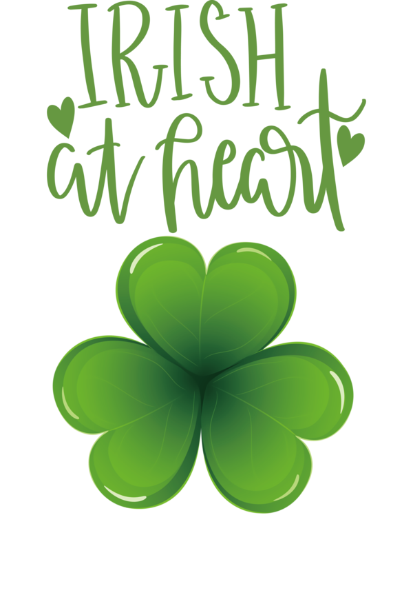 Transparent St. Patrick's Day Logo Leaf Font for Shamrock for St Patricks Day