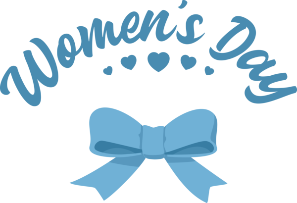 Transparent International Women's Day Logo Aqua M Line for Women's Day for International Womens Day