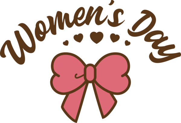 Transparent International Women's Day Logo Cartoon Petal for Women's Day for International Womens Day