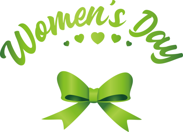 Transparent International Women's Day Logo Design Leaf for Women's Day for International Womens Day