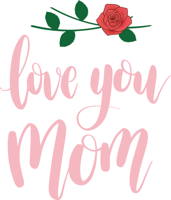 Transparent Mother's Day Floral design Design Logo for Happy Mother's Day for Mothers Day