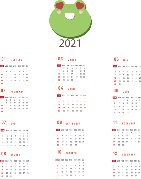 Transparent New Year Calendar System  Meter for Printable 2021 Calendar for New Year
