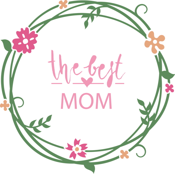 Transparent Mother's Day Floral design Cricut Design for Happy Mother's Day for Mothers Day