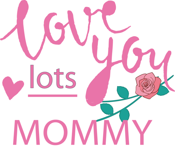 Transparent Mother's Day Logo Floral design Design for Happy Mother's Day for Mothers Day