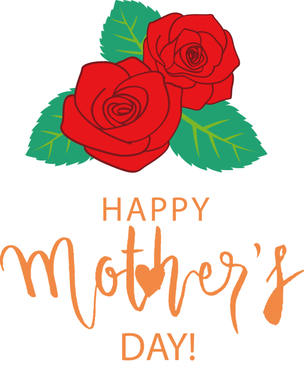 Transparent Mother's Day Floral design Garden roses Rose for Happy Mother's Day for Mothers Day