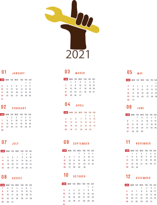 Transparent New Year Calendar System Calendar year Map for Printable 2021 Calendar for New Year