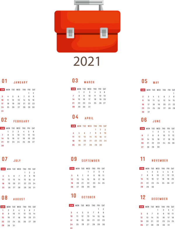 Transparent New Year Data Calendar System Icon for Printable 2021 Calendar for New Year