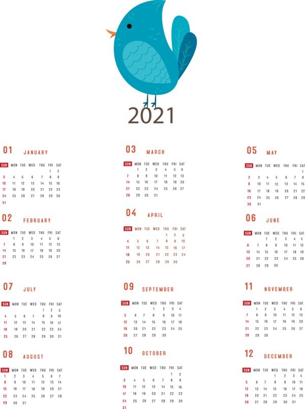 Transparent New Year Calendar System Names of the days of the week January calendar! for Printable 2021 Calendar for New Year