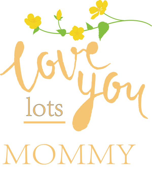Transparent Mother's Day Floral design Flower Logo for Happy Mother's Day for Mothers Day