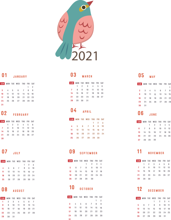 Transparent New Year Calendar System Calendar year Kilobyte for Printable 2021 Calendar for New Year