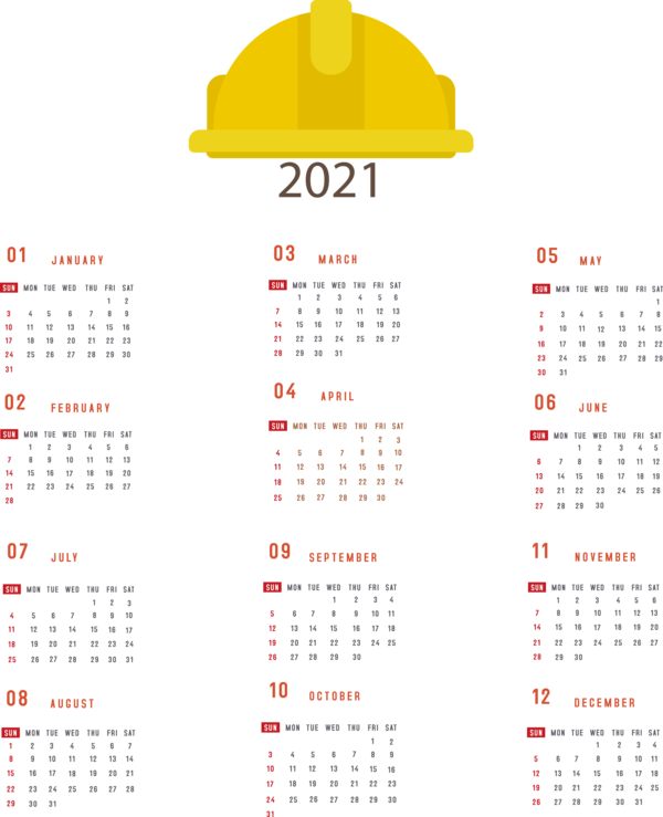 Transparent New Year Calendar System  Icon for Printable 2021 Calendar for New Year