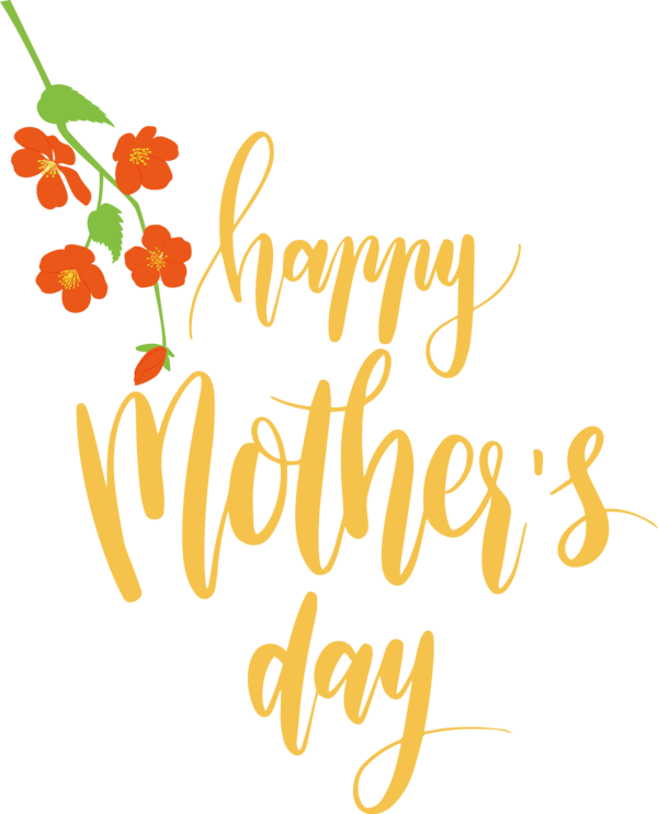 Transparent Mother's Day Floral design Cut flowers Flower for Happy Mother's Day for Mothers Day