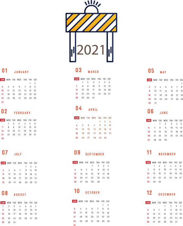 Transparent New Year Calendar System Calendar year Islamic calendar for Printable 2021 Calendar for New Year