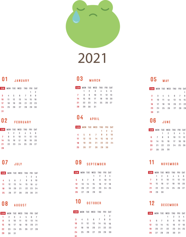 Transparent New Year Calendar System Line Meter for Printable 2021 Calendar for New Year