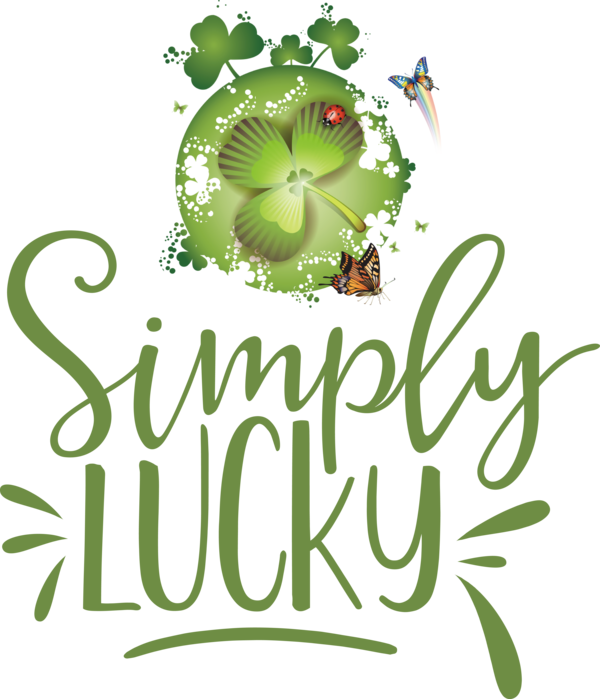 Transparent St. Patrick's Day Logo Lepidoptera Leaf for Shamrock for St Patricks Day
