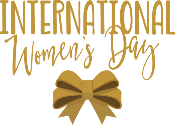 Transparent International Women's Day Logo Yellow Meter for Women's Day for International Womens Day