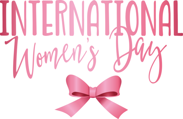 Transparent International Women's Day Logo Font Meter for Women's Day for International Womens Day