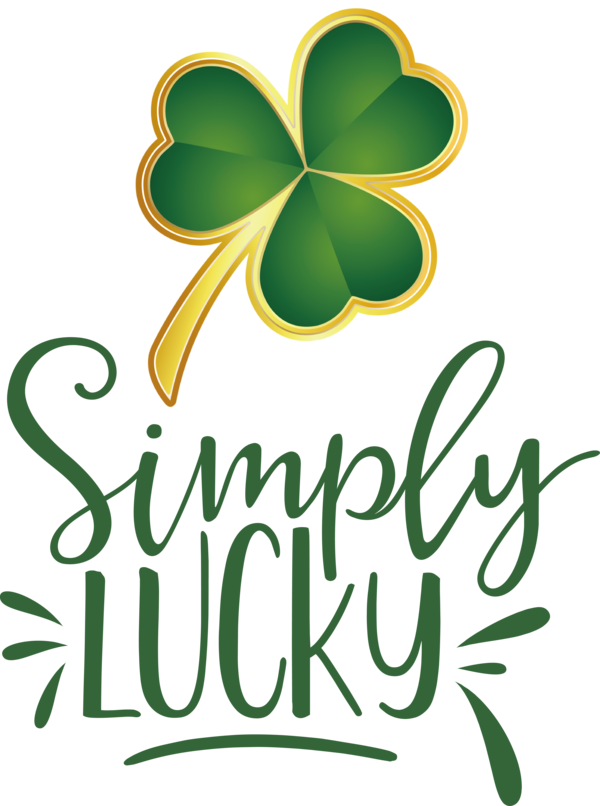 Transparent St. Patrick's Day Plant stem Leaf Flower for Shamrock for St Patricks Day