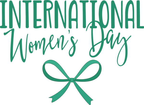 Transparent International Women's Day Logo Leaf Symbol for Women's Day for International Womens Day