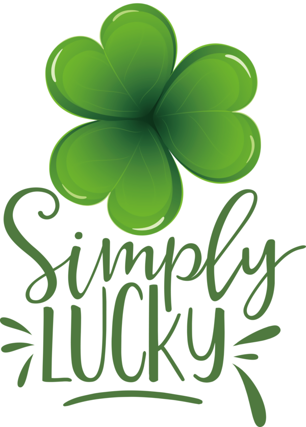 Transparent St. Patrick's Day Leaf Logo Shamrock for Shamrock for St Patricks Day
