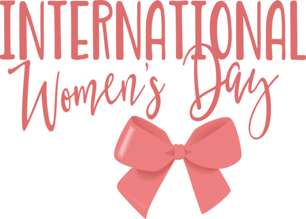 Transparent International Women's Day Logo Font Valentine's Day for Women's Day for International Womens Day