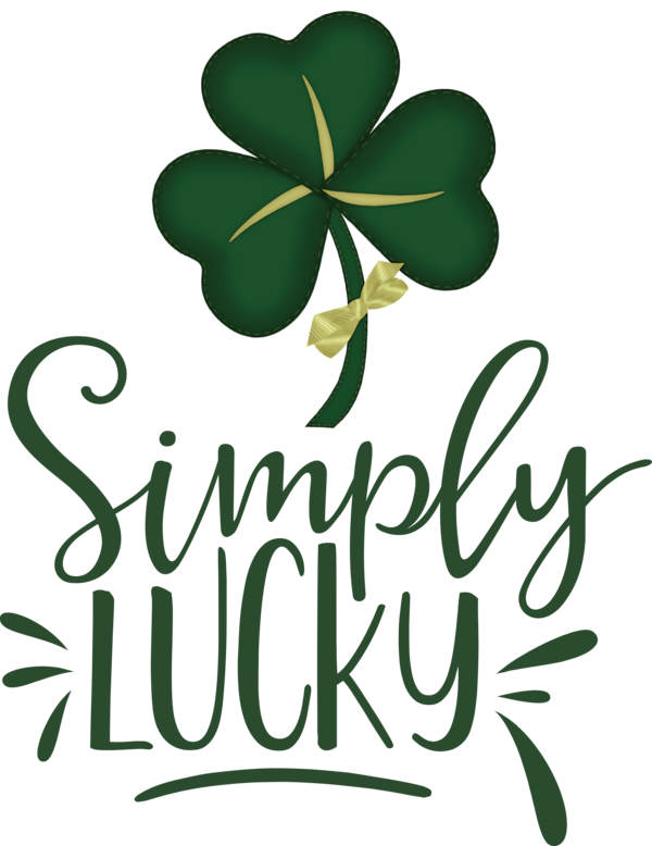 Transparent St. Patrick's Day Shamrock Leaf Flower for Shamrock for St Patricks Day