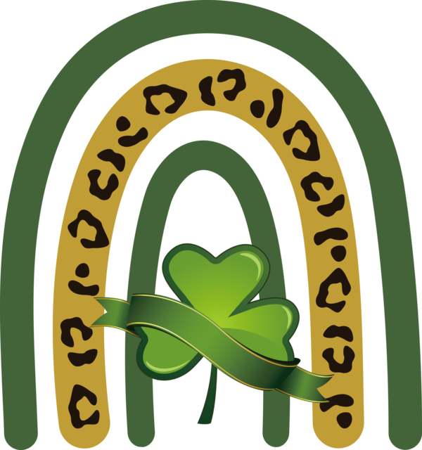 Transparent St. Patrick's Day Logo Cartoon Symbol for St Patrick's Day Rainbow for St Patricks Day