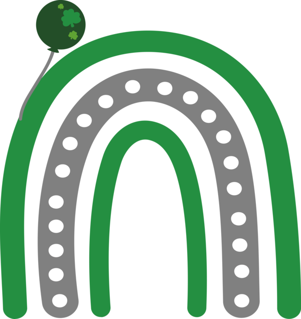 Transparent St. Patrick's Day Design Cdr Logo for St Patrick's Day Rainbow for St Patricks Day