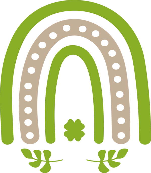 Transparent St. Patrick's Day Design Vector Logo for St Patrick's Day Rainbow for St Patricks Day