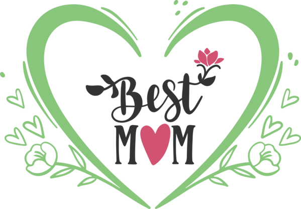 Transparent Mother's Day Sticker Logo Decal for Happy Mother's Day for Mothers Day