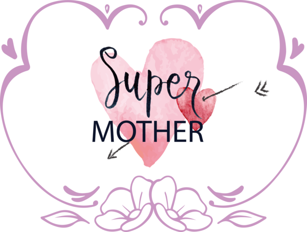 Transparent Mother's Day Sticker Bed Pillow for Happy Mother's Day for Mothers Day