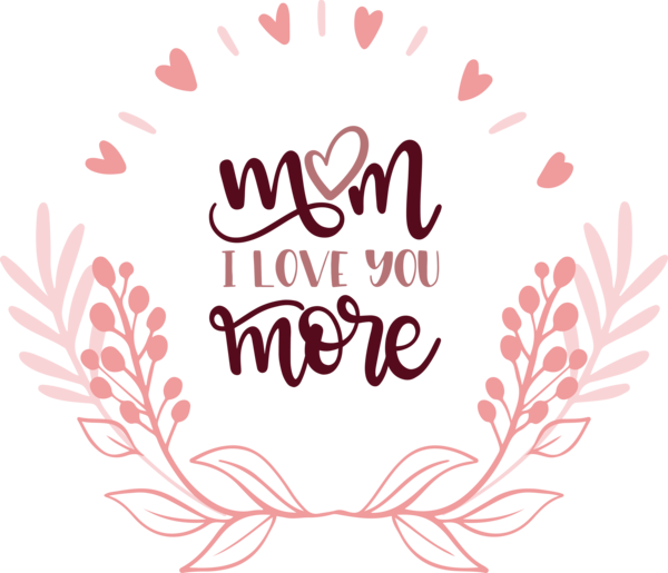 Transparent Mother's Day Mother's Day Design Logo for Happy Mother's Day for Mothers Day