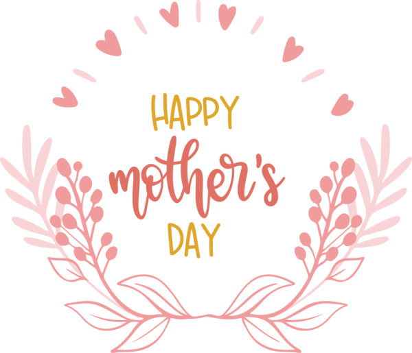Transparent Mother's Day Design Motion graphics Adobe Illustrator for Happy Mother's Day for Mothers Day