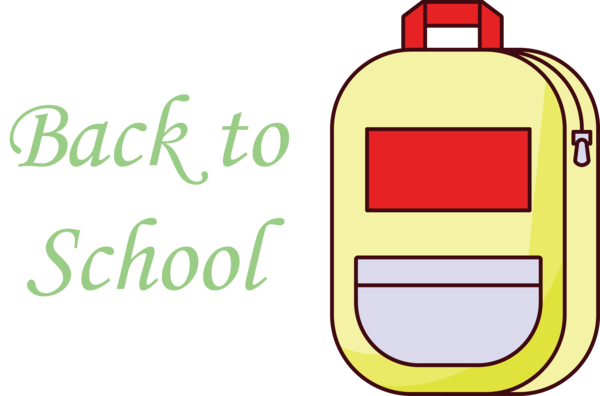 Transparent Back to School Logo Conroe Yellow for Welcome Back to School for Back To School