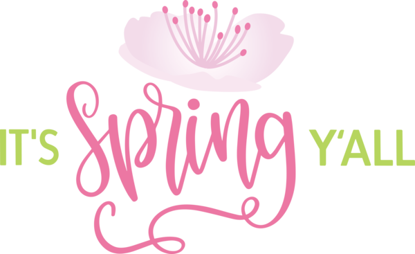 Transparent easter Logo Design Floral design for Hello Spring for Easter
