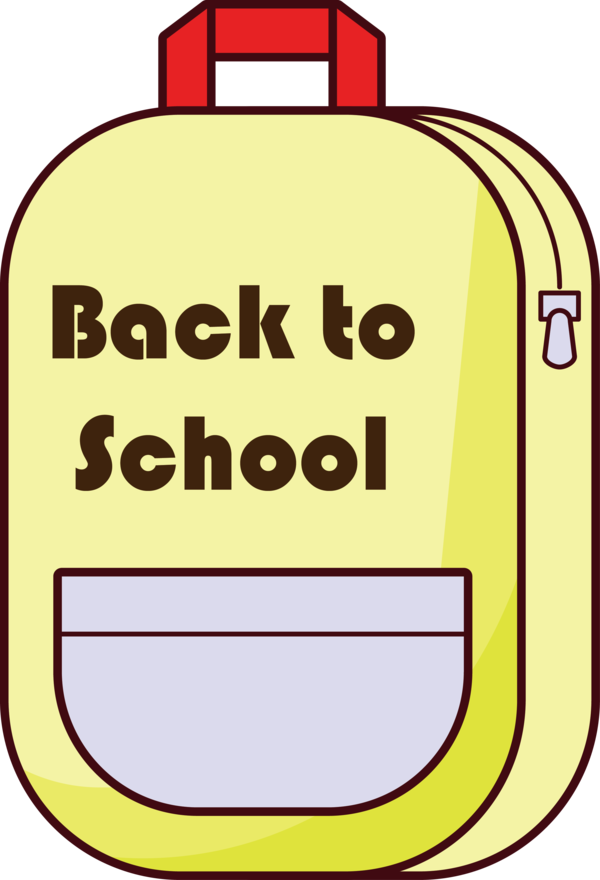 Transparent Back to School Logo Yellow Text for Welcome Back to School for Back To School