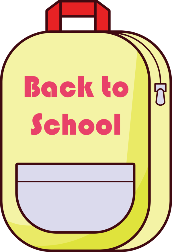 Transparent Back to School Logo Yellow Text for Welcome Back to School for Back To School