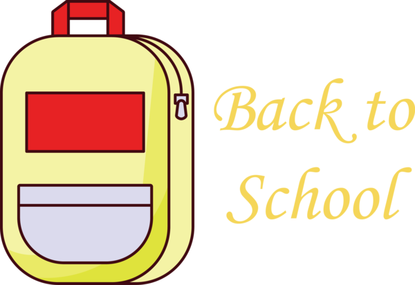 Transparent Back to School Logo Yellow Meter for Welcome Back to School for Back To School