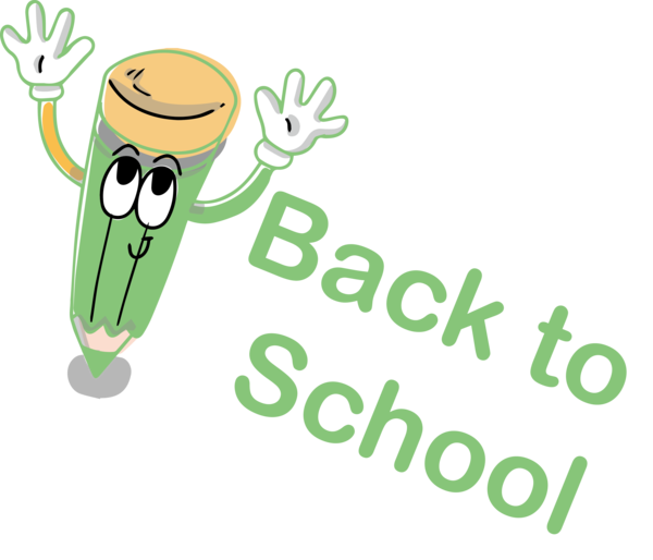 Transparent Back to School Logo Cartoon Green for Welcome Back to School for Back To School