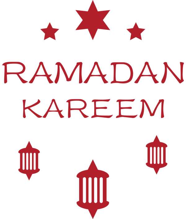 Transparent Ramadan Logo Design Red for Ramadan Kareem for Ramadan