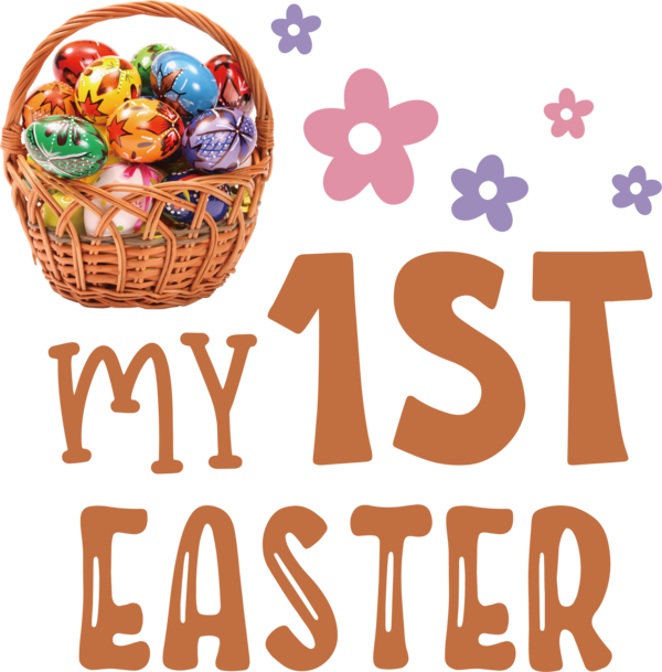 Transparent Easter Gift basket Easter egg Line for 1st Easter for Easter