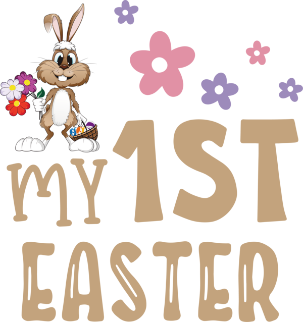 Transparent Easter Logo Design Animal figurine for 1st Easter for Easter