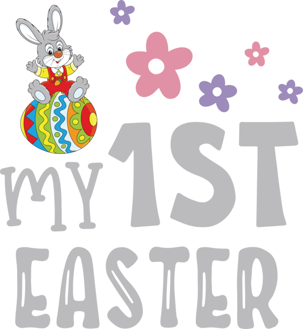 Transparent Easter Design Cartoon Line for 1st Easter for Easter