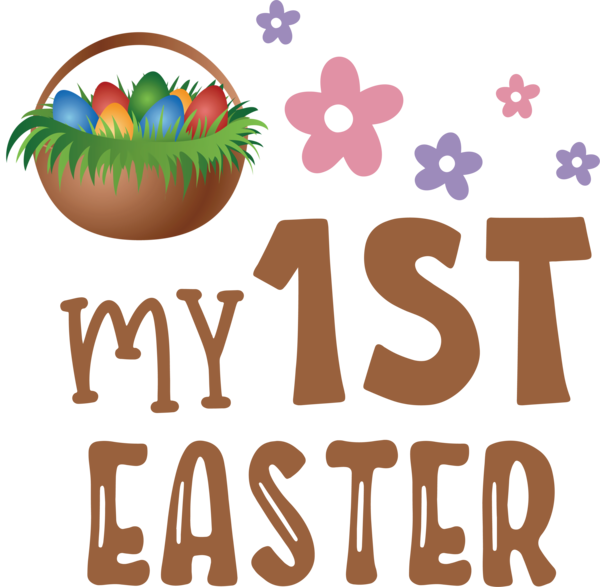 Transparent Easter Logo Line Meter for 1st Easter for Easter
